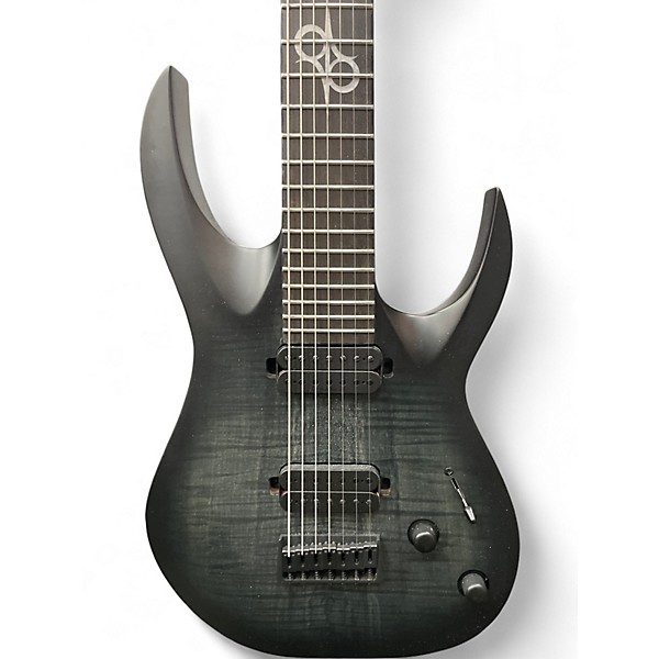 Used Solar Guitars A2.7FBB Trans Black Solid Body Electric Guitar