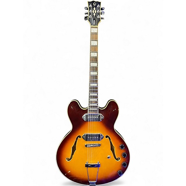 Used Giannini GSH-351 SUNBURST Hollow Body Electric Guitar