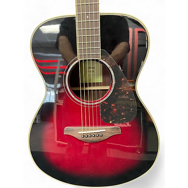 Used Yamaha FS830 red burst Acoustic Guitar
