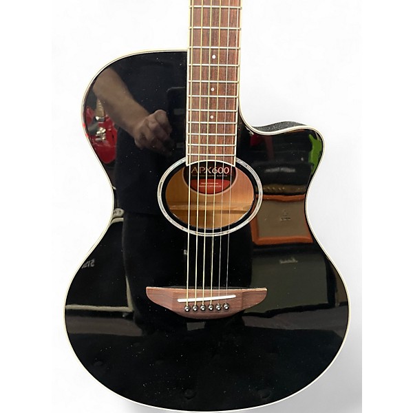 Used Yamaha APX600 Black Acoustic Electric Guitar