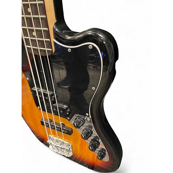Used Squier Vintage Modified Jaguar Bass 3 Color Sunburst Electric Bass Guitar