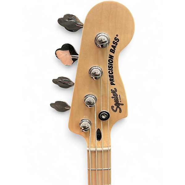 Used Squier Precision Bass Black Electric Bass Guitar
