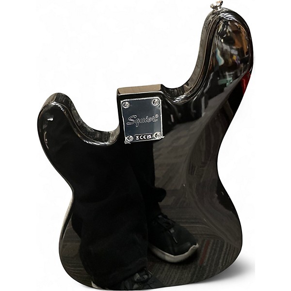 Used Squier Precision Bass Black Electric Bass Guitar