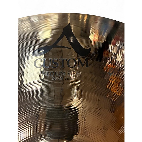 Used 2022 Zildjian 20in A Custom Medium Ride Cymbal