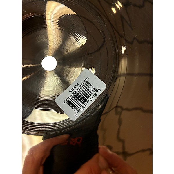Used 2022 Zildjian 14in A Custom Hi Hat Pair Cymbal