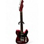 Used 2009 Fender Mustang Telecaster Red Chrome with Mustang Logo Solid Body Electric Guitar thumbnail