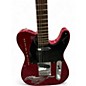 Used 2009 Fender Mustang Telecaster Red Chrome with Mustang Logo Solid Body Electric Guitar
