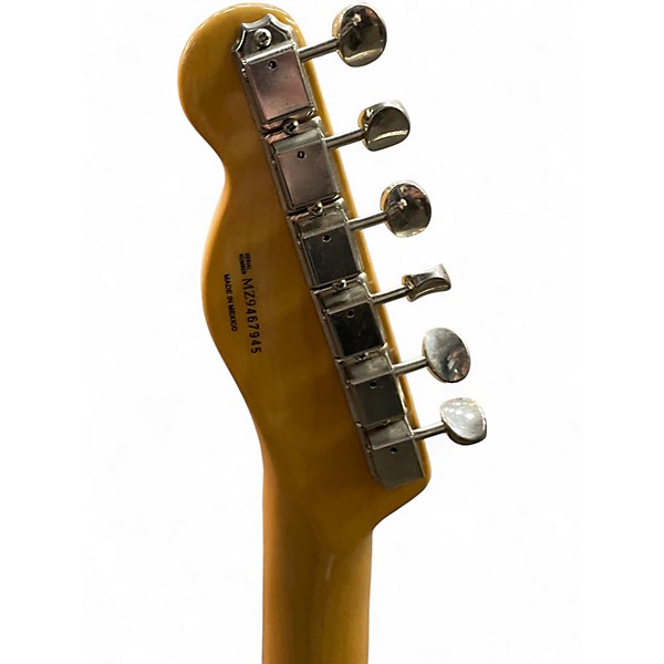 Used 2009 Fender Mustang Telecaster Red Chrome with Mustang Logo Solid Body Electric Guitar