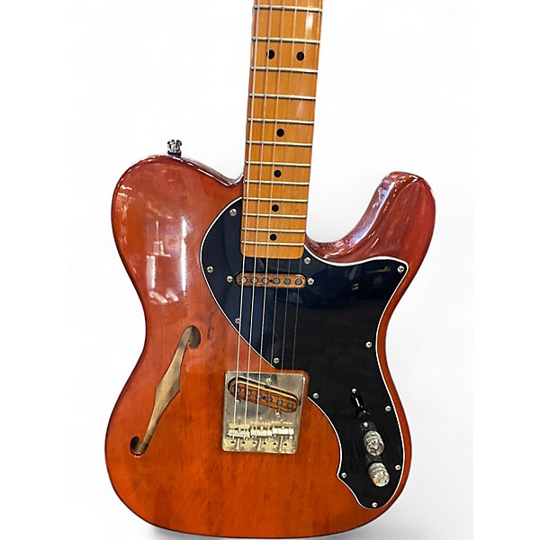 Used Squier Classic Vibe Telecaster Thinline Natural Hollow Body Electric Guitar