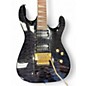 Used Johnson Double Cut Trans Black Solid Body Electric Guitar