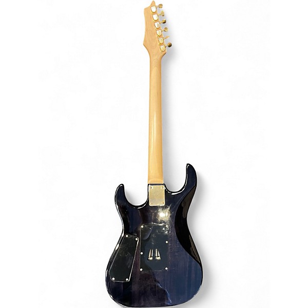 Used Johnson Double Cut Trans Black Solid Body Electric Guitar