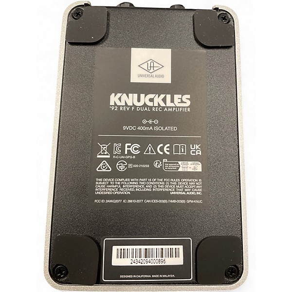 Used Universal Audio KNUCKLES 92' REV F DUAL REC  PRE AMP Effect Pedal
