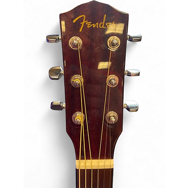 Used Fender CD-60SCE All Mahogany Natural Acoustic Electric Guitar