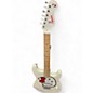 Used Squier Hello Kitty Stratocaster Single Hum With Kitty Pickguard White Solid Body Electric Guitar thumbnail