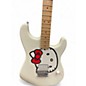 Used Squier Hello Kitty Stratocaster Single Hum With Kitty Pickguard White Solid Body Electric Guitar