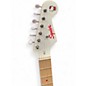 Used Squier Hello Kitty Stratocaster Single Hum With Kitty Pickguard White Solid Body Electric Guitar