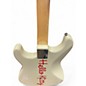 Used Squier Hello Kitty Stratocaster Single Hum With Kitty Pickguard White Solid Body Electric Guitar