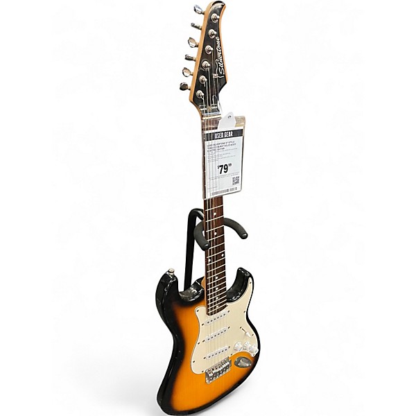 Used Silvertone St Style Tobacco Burst Solid Body Electric Guitar