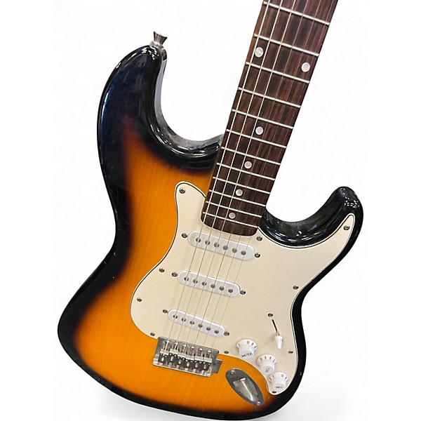 Used Silvertone St Style Tobacco Burst Solid Body Electric Guitar