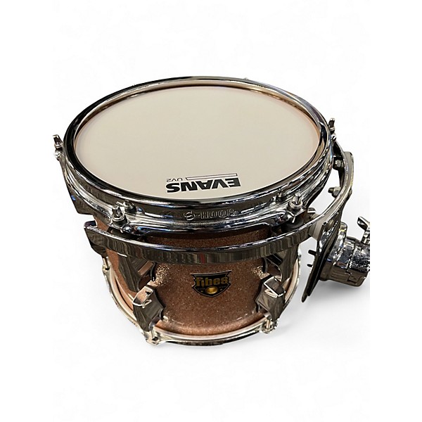 Vintage 1990s Fibes 5 Piece 5 PIECE SHELL PACK PINK SPARKLE Drum Kit