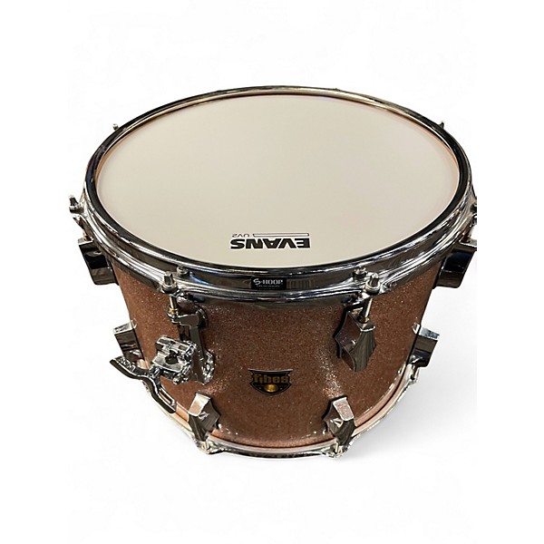 Vintage 1990s Fibes 5 Piece 5 PIECE SHELL PACK PINK SPARKLE Drum Kit