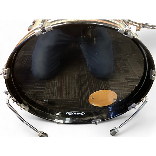 Vintage 1990s Fibes 5 Piece 5 PIECE SHELL PACK PINK SPARKLE Drum Kit