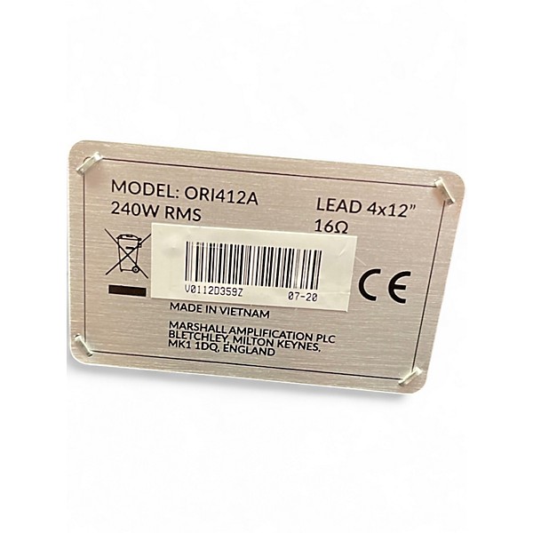 Used Marshall Origin ORI412 A Guitar Cabinet