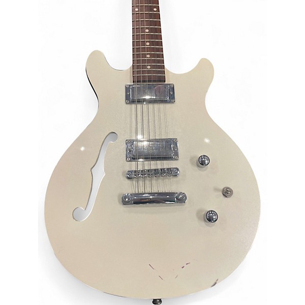 Used Daisy Rock 12 string  Antique White Hollow Body Electric Guitar