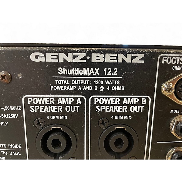 Used Genz Benz ShuttleMax 12.2 Bass Amp Head