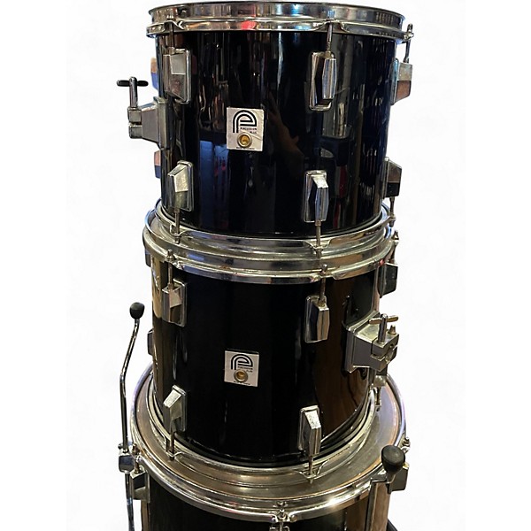 Used Percussion Plus 5 Piece 5 piece  black Drum Kit