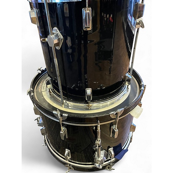 Used Percussion Plus 5 Piece 5 piece  black Drum Kit