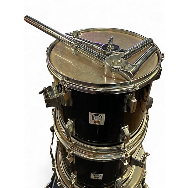 Used Percussion Plus 5 Piece 5 piece  black Drum Kit