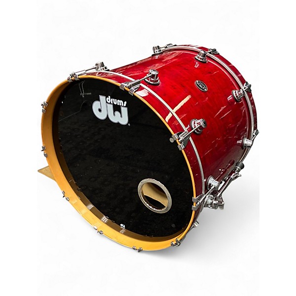 Used 2021 DW 7 Piece PERFORMANCE Candy Apple Red Drum Kit