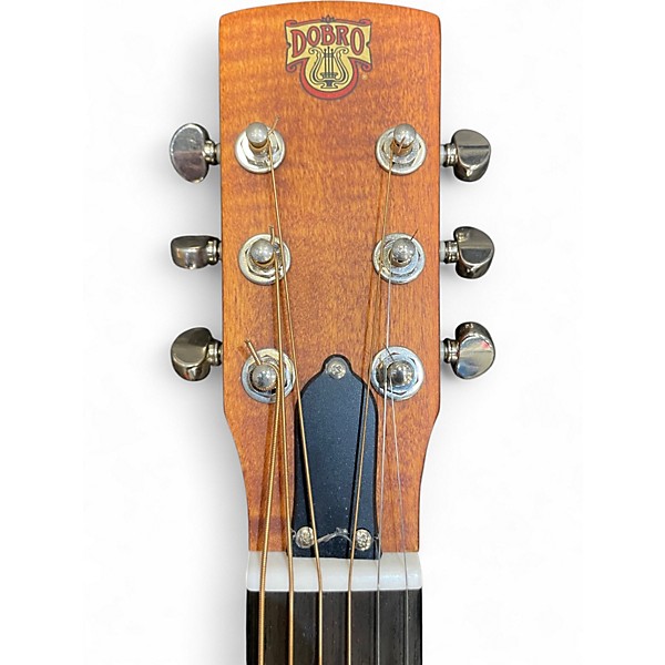 Used Dobro Hound Dog Deluxe Round Neck Antique Natural Resonator Guitar