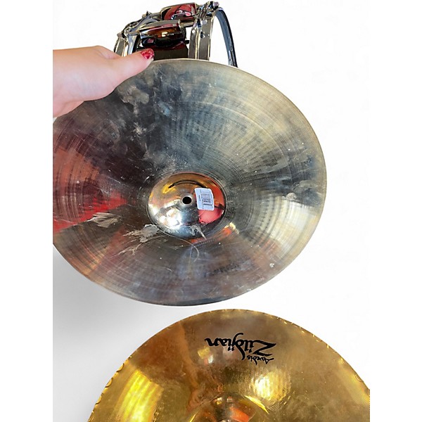 Used Zildjian 15in A Custom Mastersound Hi Hat Pair Cymbal