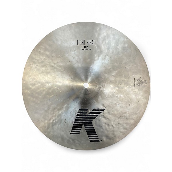 Used Zildjian 14in K Light Hi Hat Pair Cymbal