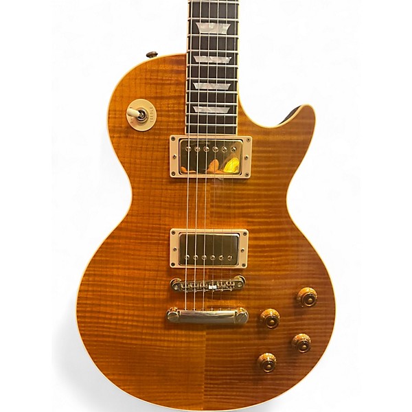 Used 2004 Epiphone LES PAUL ELITE Amber Solid Body Electric Guitar