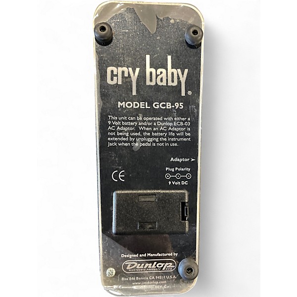 Used Dunlop GCB95 Original Crybaby Wah Effect Pedal