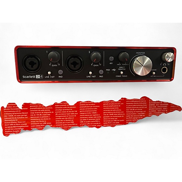 Used Focusrite Scarlett 2i4 Audio Interface