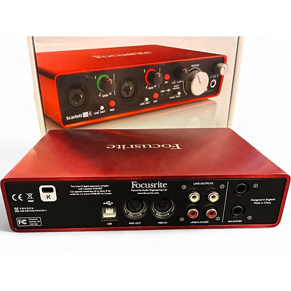 Used Focusrite Scarlett 2i4 Audio Interface