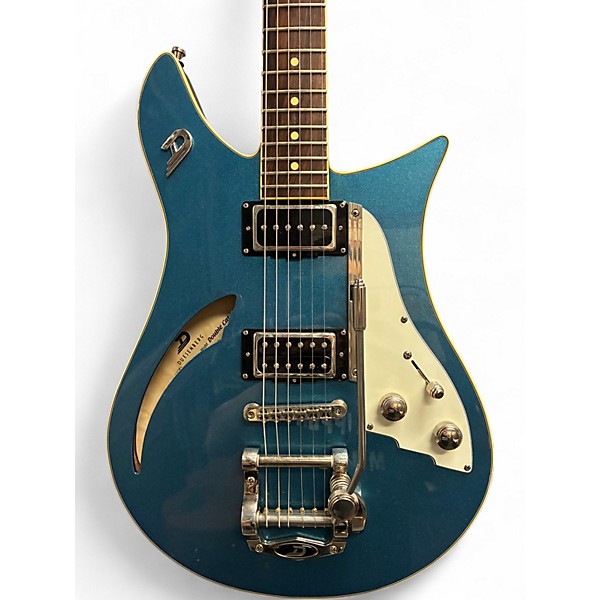 Used Duesenberg Double Cat CATALINA BLUE Hollow Body Electric Guitar