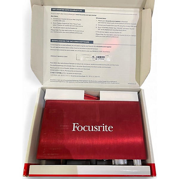 Used Focusrite Scarlett 2i2 Gen 2 Audio Interface