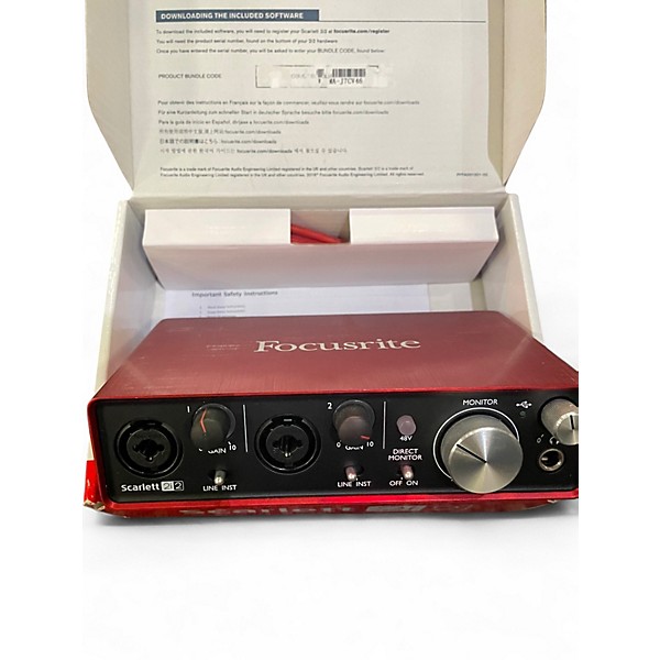 Used Focusrite Scarlett 2i2 Gen 2 Audio Interface