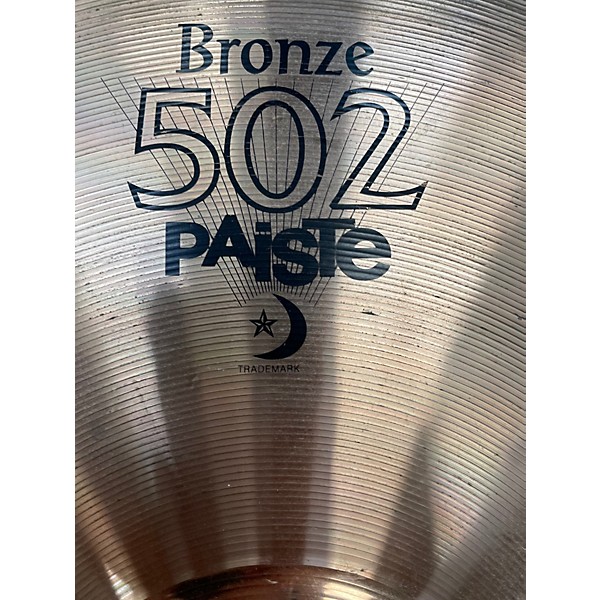 Used Paiste 16in 502 BRONZE CRASH Cymbal