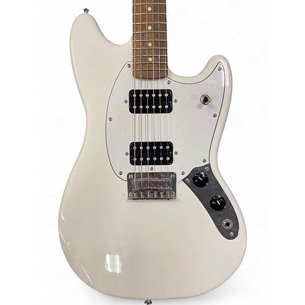Used Squier Bullet Mustang HH Antique White Solid Body Electric Guitar
