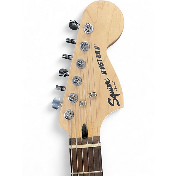 Used Squier Bullet Mustang HH Antique White Solid Body Electric Guitar