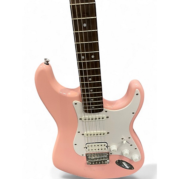 Used Squier Standard Stratocaster Pink Solid Body Electric Guitar