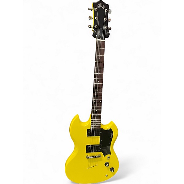 Used Guild polara Yellow Solid Body Electric Guitar