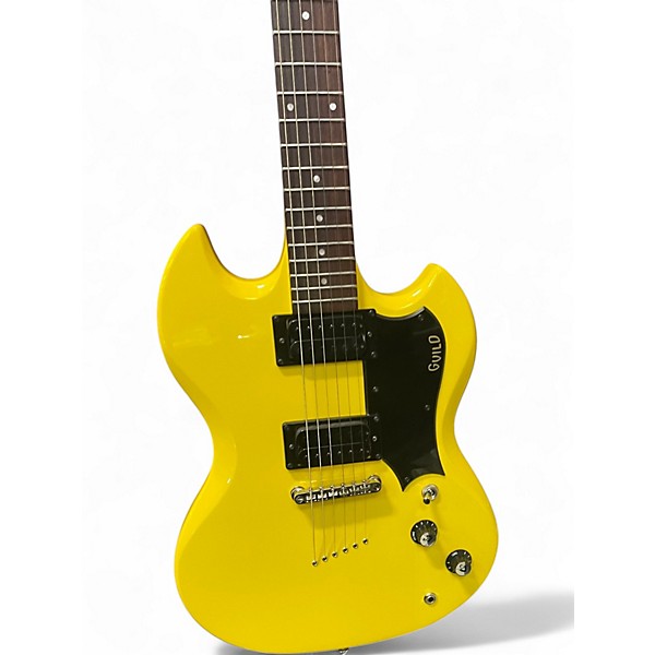Used Guild polara Yellow Solid Body Electric Guitar