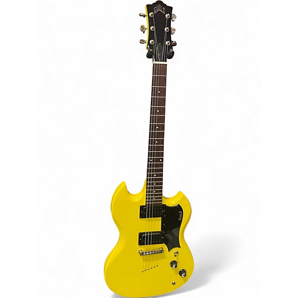 Used Guild polara Yellow Solid Body Electric Guitar